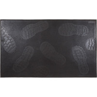 Резиновый коврик SUNSTEP Следы 45х75 см, черный 31-071