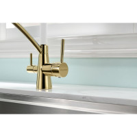 Смеситель для кухни Paulmark SIEGEN золото/белый Si213111-Gw