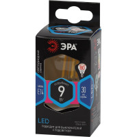 Филаментная лампа ЭРА FLED P45-9w-840-E14 шар, 9 Вт, нейтральная, E14, 10/100/4000 Б0047026