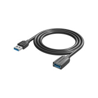 Кабель-удлинитель Vention USB 3.0 AM/AF - 2м Black Edition VAS-A45-B200
