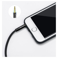 Аудио кабель Vention Jack 3,5 mm M/Jack 3,5 mm M, угол 90 - 1,5м, черный BAKBG-T