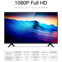 Мультимедиа конвертер Vention HDMI, VGA + аудио, гибкий, плоский ACKBB