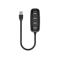 Концентратор Vention USB 2.0 на 4 порта, черный VAS-J43-B015