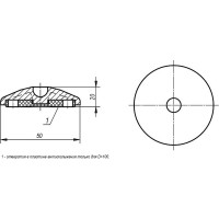 Диск для шарнирной опоры KIPP K0415.2050