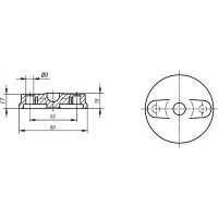 Диск для шарнирной опоры KIPP K0415.3080