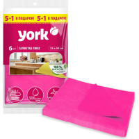 Салфетка YORK ЛЮКС сверхвлаговпитывающая, 6 шт. 020330