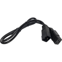 Шнур питания LANMASTER C19-C20, 3х1.5, 220В, 16А, 1 метр LAN-PP19/20-16A-1.0 LAN-PP19/20-1.0-BK