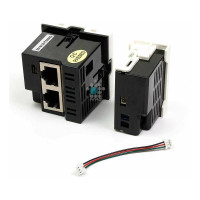 Конвертер LANMASTER RJ45-HDMI, формата Mosaic, 45x45мм + 22.5х45мм, белые LAN-SIP-23HDMI/TX-WH