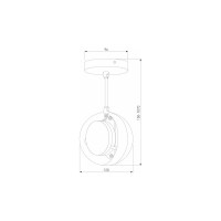 Накладной светильник Elektrostandard DLN050, GX53, белый/хром a047808