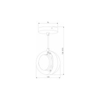 Накладной светильник Eurosvet DLN050, GX53, белый/золото a047809