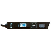 Вертикальный блок розеток 20xC19, 250V, 32A, A/V-метр, шнур 3 метра, вилка IEC309 TWT-PDVI-20C9-I9