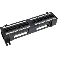 Настенная патч-панель 12 портов RJ-45, категория 5e, UTP, горизонтальная, TWT-PP12UTP-H