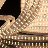 Светодиодная лента Elektrostandard Premium, 220V, 18W, 180Led, 2835, IP65, 4200K, белая, 50м, двухрядная (LS011 220V) a041110