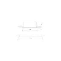 Встраиваемый светильник Elektrostandard 9923 LED 20W 4200K белый черный a052482