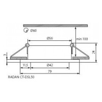 Точечный светильник KANLUX RADAN CT-DTL50/ 7361