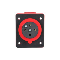 Розетка стационарная внутренняя EKF 424 3Р+PЕ 32А 380В IP44 ps-424-32-380
