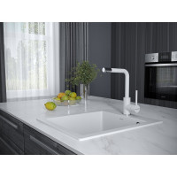 Смеситель для кухни Paulmark HONNER, белый матовый,  Ho212018-WH