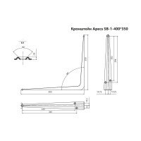 Кронштейн SB-1-400350-BLM B2B 30107 APECS 00030107