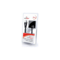 Конвертер Cablexpert USB 3.0 - VGAAB-U3M-VGAF-01, AM/VGA, черный, блистер AB-U3M-VGAF-01