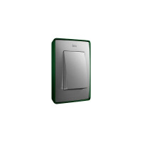 Рамка Simon декоративная, 3 поста, Select, S82 Detail, алюминий-зеленый металлик 8201630-253