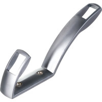 Крючок Tech-Krep/Zitar 08, 2-х рожковый, высокий, мат. хром 1 шт - пакет 129903