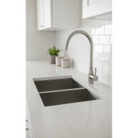 Смеситель для кухонной мойки FASHUN с высоким поворотным изливом, нержавеющая сталь A54009-B