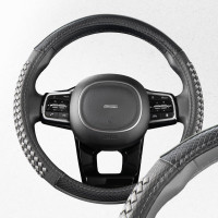 Оплетка SKYWAY Combo-11 M Черно/серая экокожа S01102472