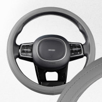 Оплетка SKYWAY Standart-1 М Серая экокожа S01102480