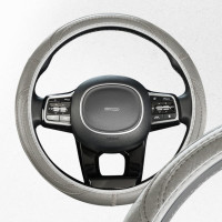 Оплетка SKYWAY Standart-3 М Серая экокожа S01102484