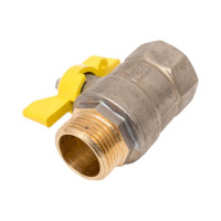 Шаровой кран LD латунь никель газ Pride Ду20 Ру40 ВР/НР 007-8054 537162