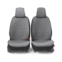 Накидки на передние сиденья CarPerformance, 2 шт. материал fiberflax /лен/ CUS-1042 GY