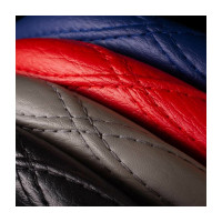 Оплётка руля CarPerformance искусств кожа, объемная прострочка синий, разм. XL, CP-2012 BL
