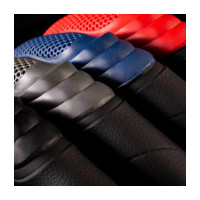 Оплётка руля CarPerformance экокожа, две 3D встав чёрн./синий, разм. XL, CP-2050 BK/BL