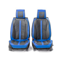 Каркасные 3D накидки на передние сиденья CarPerformance 2 шт. CUS-3012 BK/BL