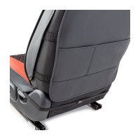 Каркасные 3D накидки на передние сиденья CarPerformance 2 шт., экокожа и алькантара CUS-3044 BK/RD