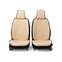 Накидки на передние сиденья CarPerformance 2 шт. материал fiberflax /мягкий лен/ CUS-1052 BE/BE