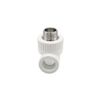 Комбинированный тройник VRT наружная, 20х1/2х20 EVER plast, белый, Россия 538249