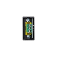 Плата с 2-мя разъёмами RCA audio Simon, 1/2 К45, винтовой зажим, тюльпаны, графит K101B-14