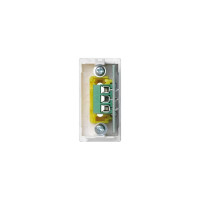 Плата с 2-мя разъёмами RCA audio Simon, 1/2 К45, винтовой зажим, тюльпаны, белый K101B- 9