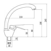 Смеситель для кухни Fmark FM4104W белый 23314