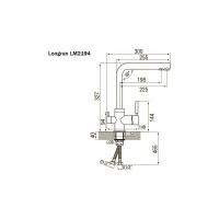 Смеситель LONGRAN Sprint universal Onyx granite LM2194 - 10 BR