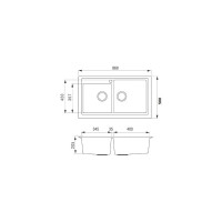 Мойка LONGRAN Classic Marone CLS860.500 20 - 93