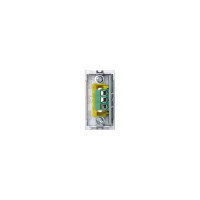 Плата с 2-мя разъёмами RCA Simon, audio, 1/2, К45, винтовой зажим, тюльпаны, алюминий K101B-8