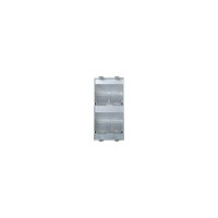 Наклонный адаптер Simon на 4хRJ45 коннектора, S-модуль, алюминий S80C-8
