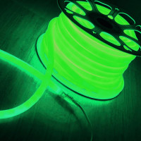 Гибкий неон Elektrostandard LS003 2835 круглый, зеленый, 50 м, 16 мм, 144 LED лампы a043548