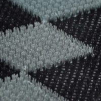 Коврик SUNSTEP травка, 42х56 см, черно-серый 71-003