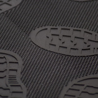 Резиновый коврик SUNSTEP Следы 45х75 см, черный 31-071