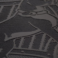 Резиновый коврик SUNSTEP Собака 45х75 см, черный 31-072