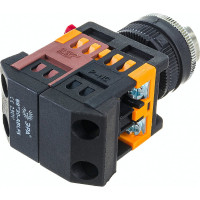 Кнопка ЭРА ABLFS-22 белый, d22мм, неон, 240В, 1з+1р, 10/400/3200 Б0045653