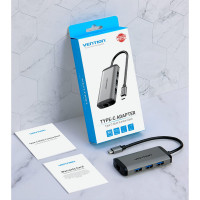 Мультифункциональный хаб Vention USB Type C 6 в 1 CNCHB